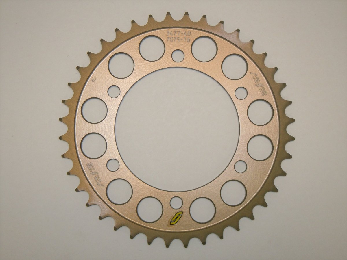 5 - 347740 - Sunstar Sprockets and Chains - 5 - 3477 520 Works Aluminum Rear Sprocket