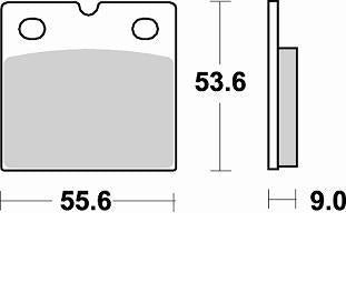 613CM56-Sunstar Sprockets and Chains-613CM56 Rear Challenge Series Sintered Pads