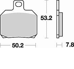 828CM56-Sunstar Sprockets and Chains-828CM56 Rear Challenge Series Sintered Pads