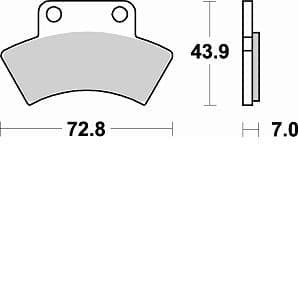 856CM44-Sunstar Sprockets and Chains-856CM44 Challenge Series Sintered Pads Rear