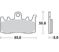 960CM55-Sunstar Sprockets and Chains-960CM55 Front Challenge Series Sintered Pads